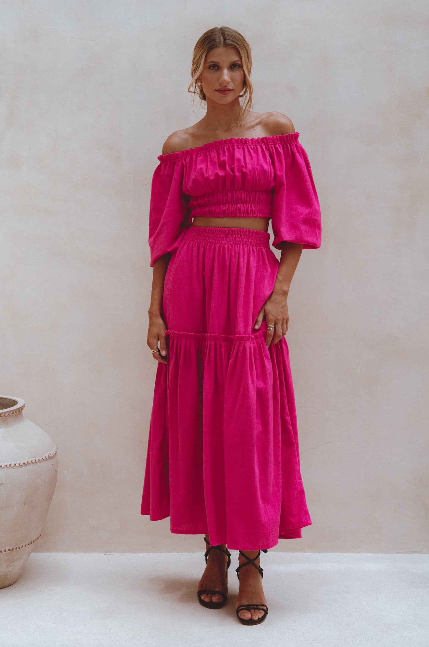 Annabelle Linen Maxi Skirt – Effortlessly Bohemian & Timelessly Elegant