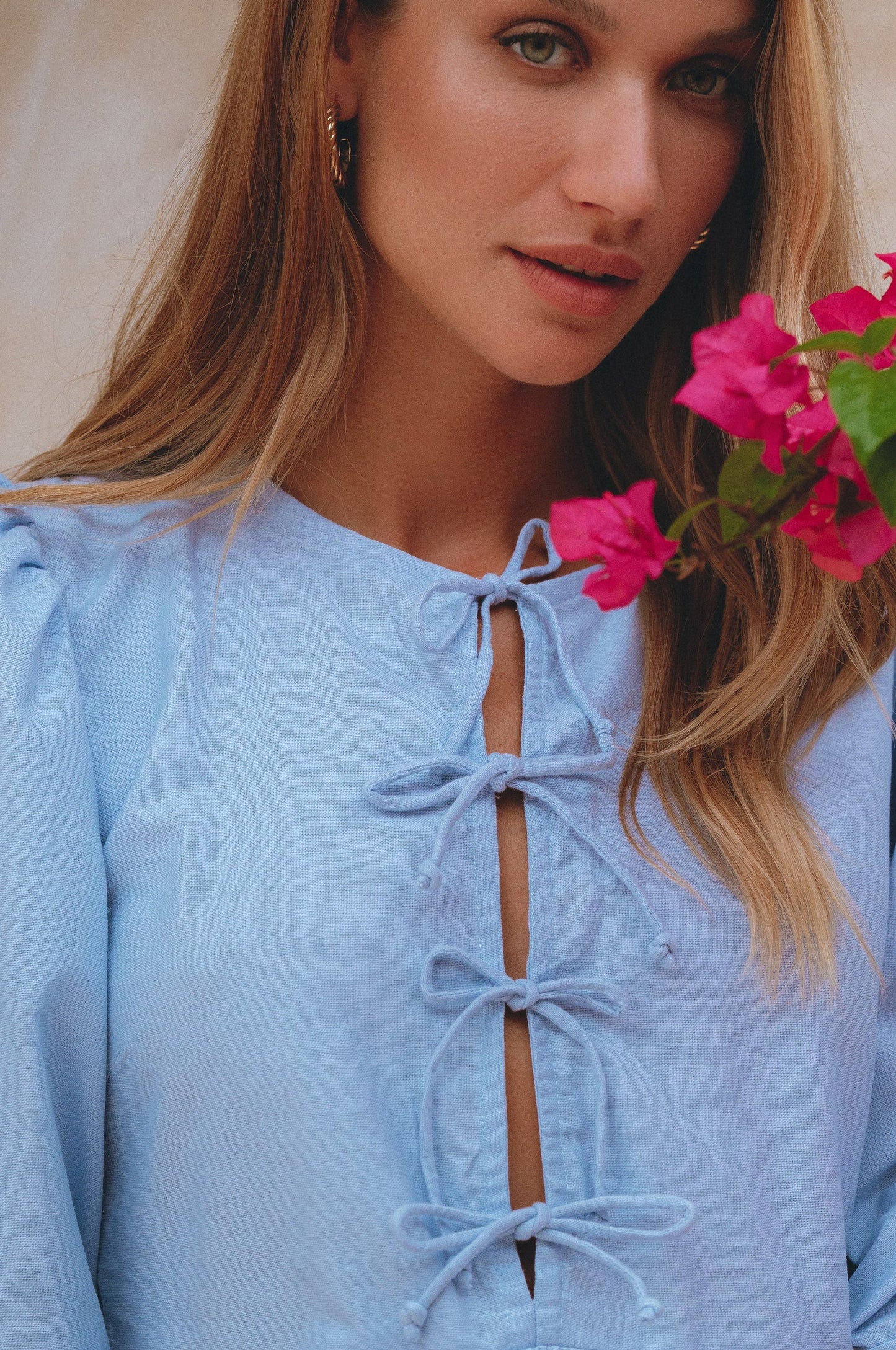Beatrice Linen Mini Dress – Playful Ease, Effortless Charm