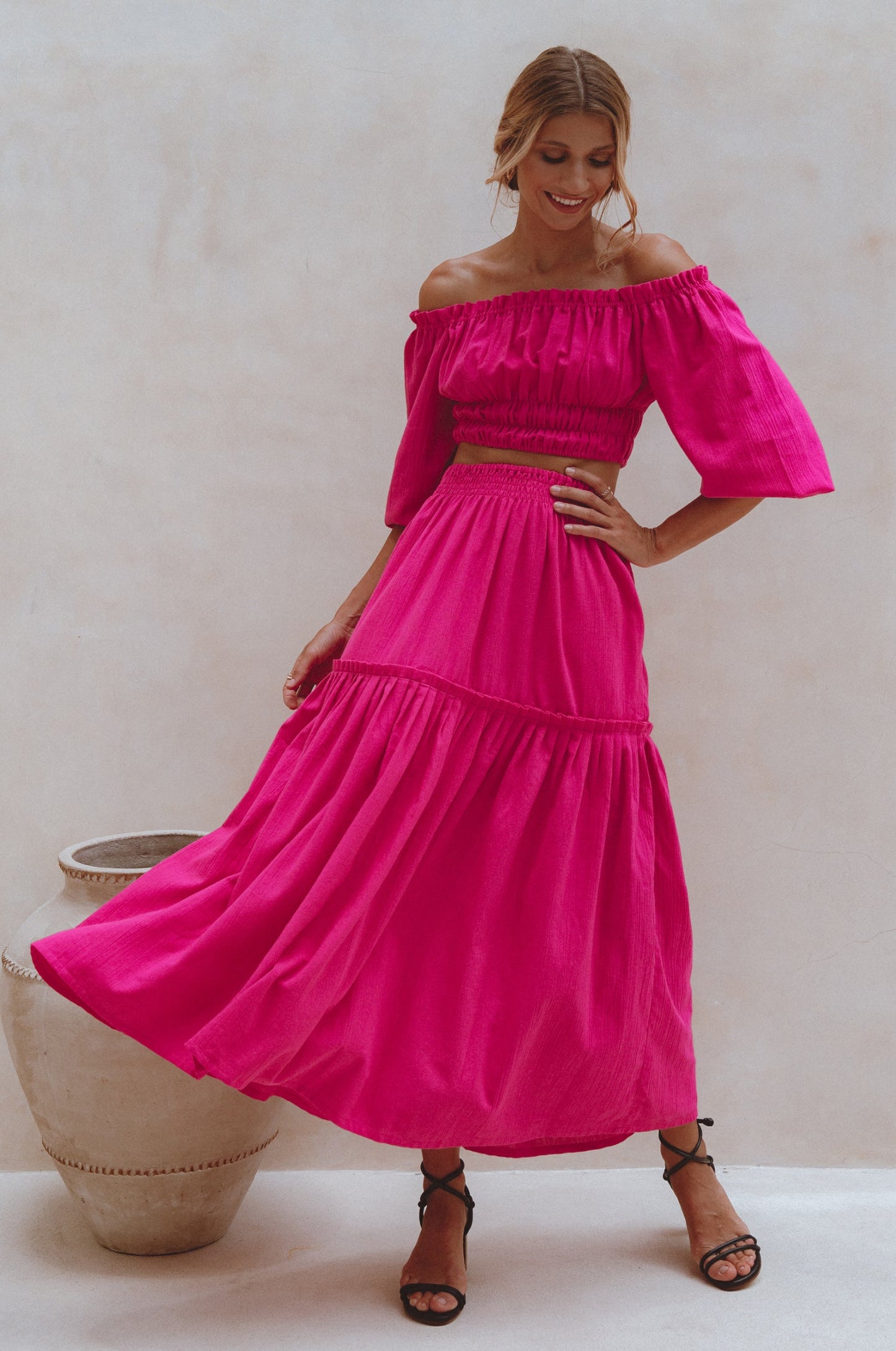 Annabelle Linen Maxi Skirt – Effortlessly Bohemian & Timelessly Elegant