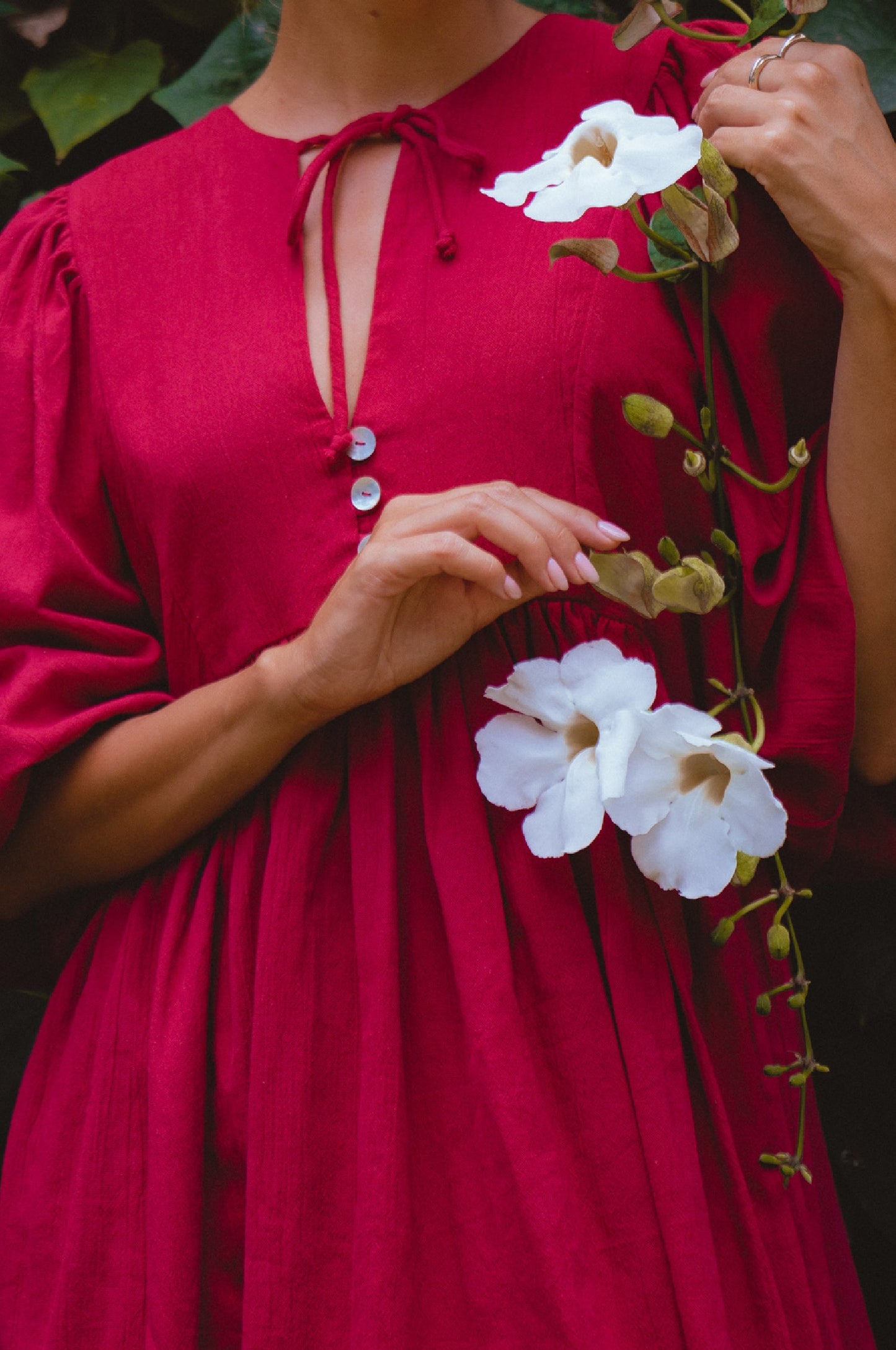 Maribelle Linen Mini Dress – Crinkle Linen Babydoll Style