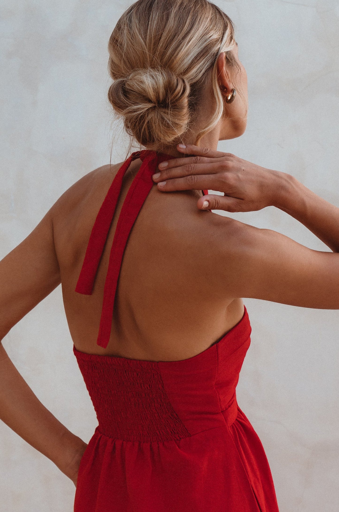 Penelope Linen Maxi Dress – Romantic Organic Elegance