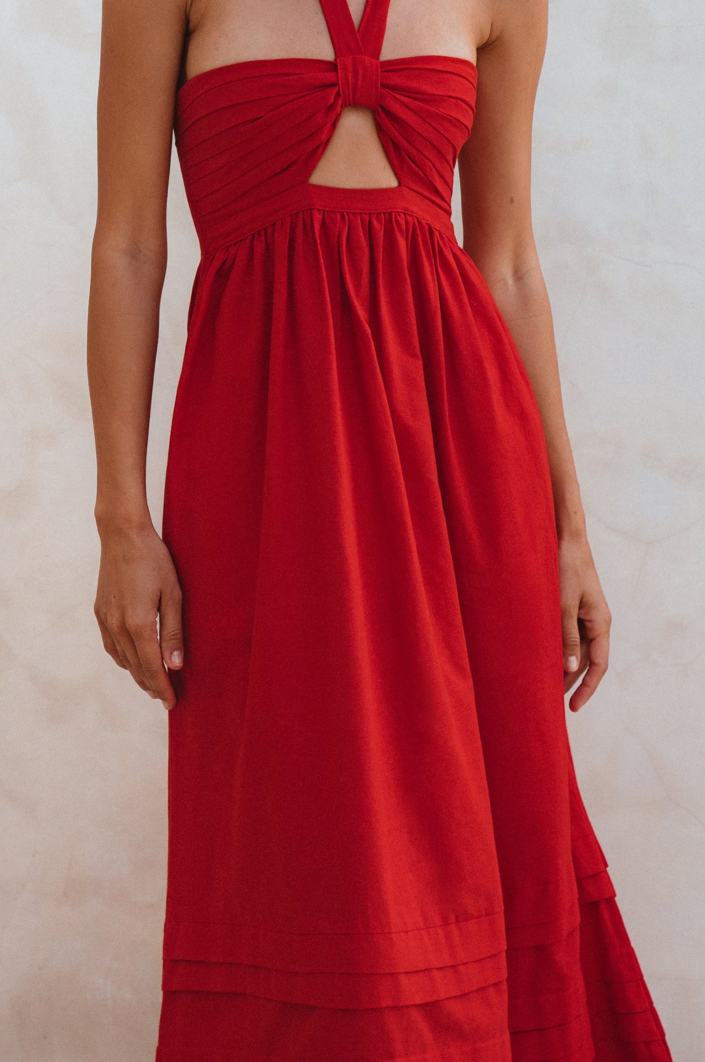 Penelope Linen Maxi Dress – Romantic Organic Elegance