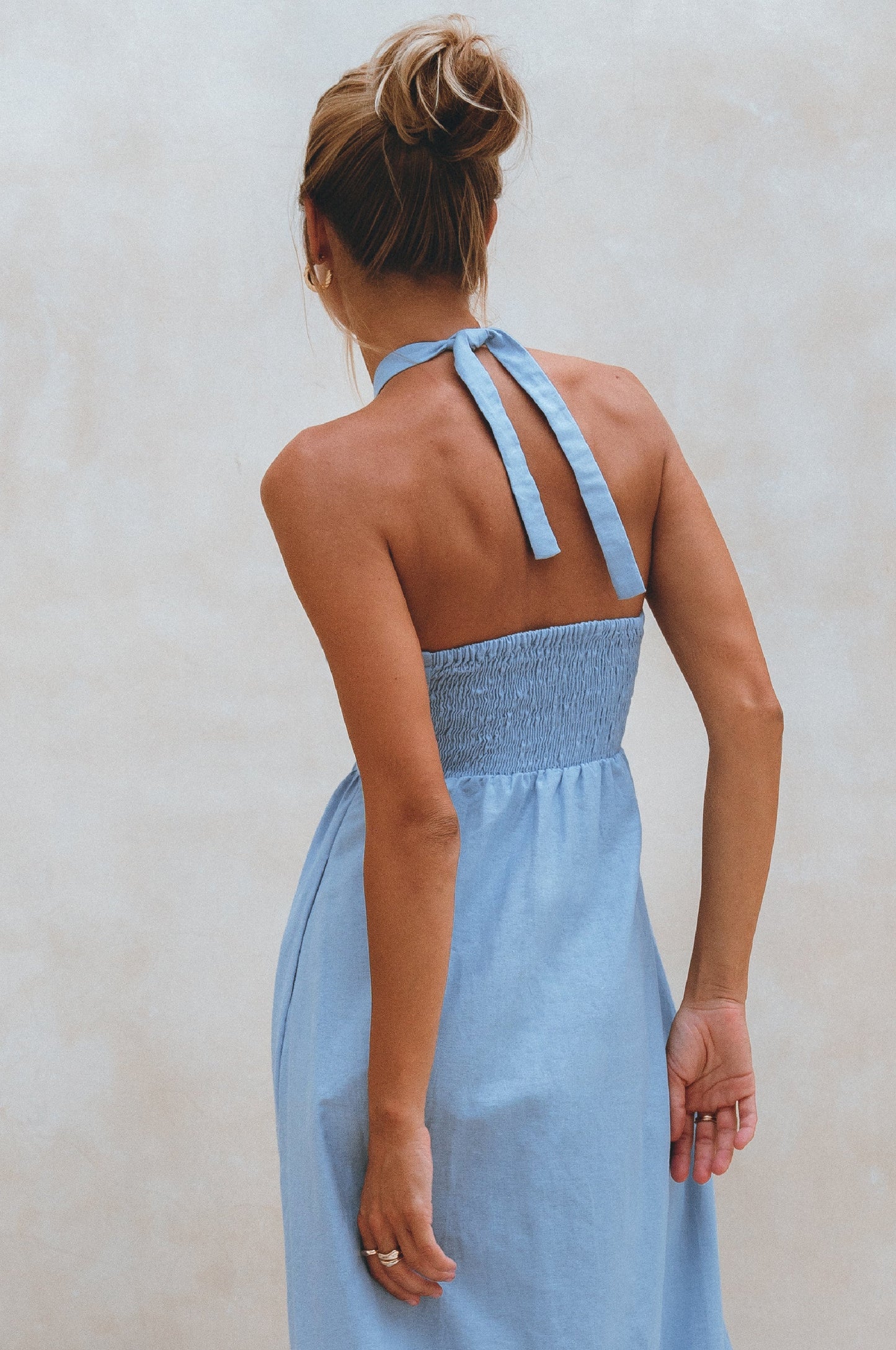 Penelope Linen Maxi Dress – Romantic Organic Elegance