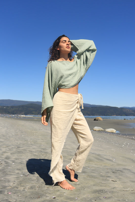 Handmade Organic Cotton Pants – Soft, Breathable & Grounded in Nature